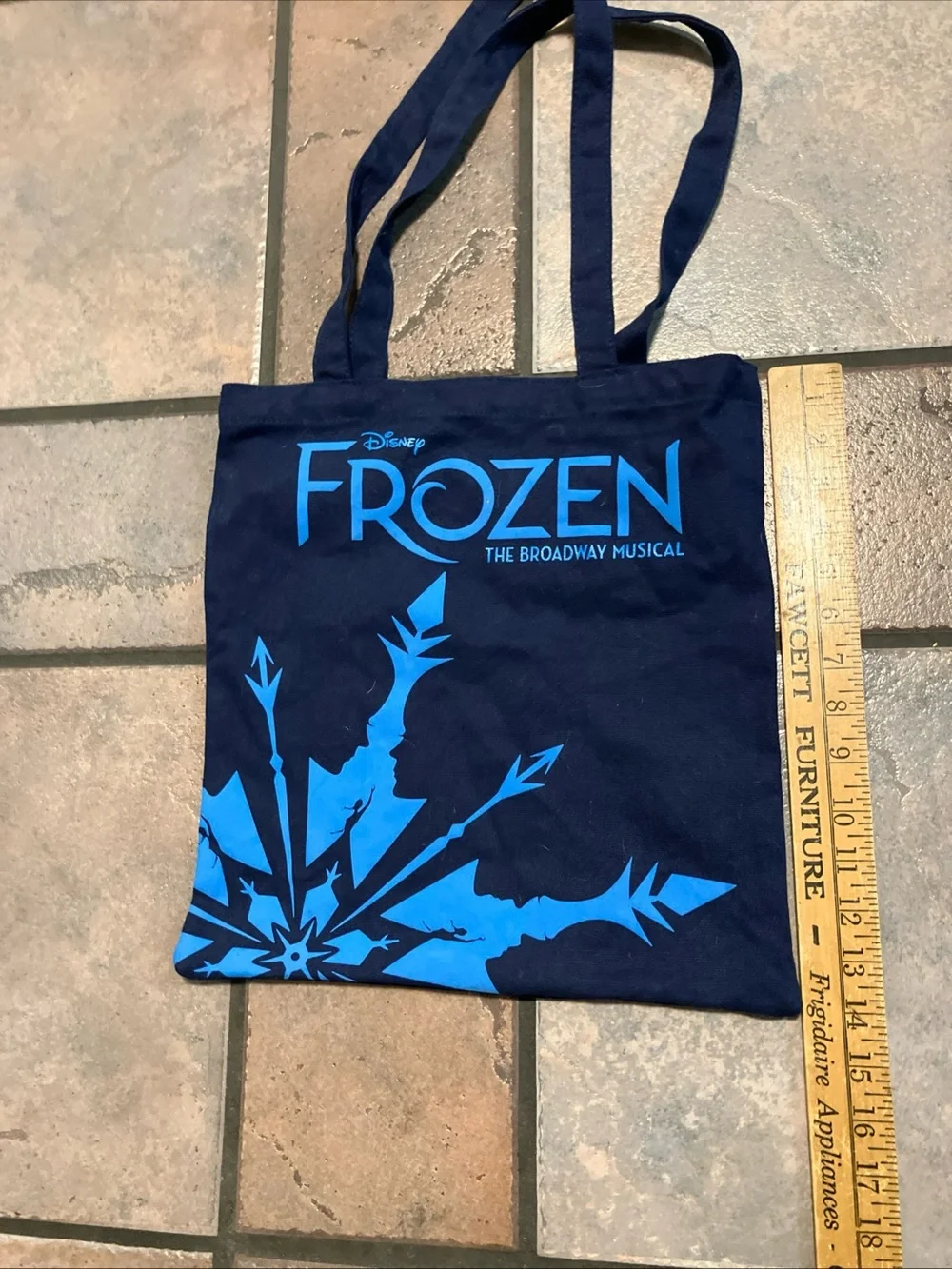 Disney Frozen Navy and Light Blue Graphic Tote